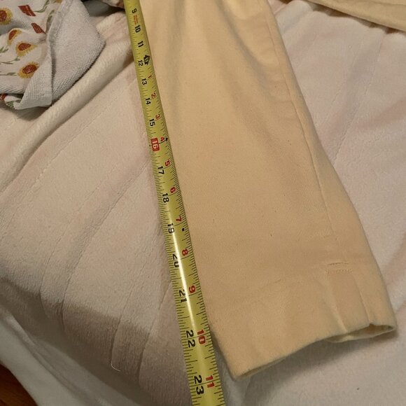 SO SOFT!! Croft & Barrow L Yellow Knit Woven Cotton Zip Button Sweatshirt Jacket - Picture 15 of 15